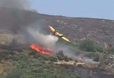 предположительно, экипаж погиб: в греции рухнул самолёт, который тушил пожар (видео)